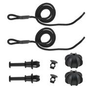 2 PCS Car Parcel Shelf Straps with 2 Clips - Durable Interior Rear Trunk Cord, Universal Fit for VW Tiguan, Golf, Nissan Juke, Audi, Ford, Kia, Polo, Toyota Aygo Hatchback Models Car Storage