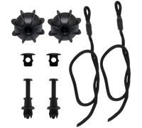 2 PCS Car Parcel Shelf String Car Parcel Shelf Straps with 2 Clips Universal Rear Trunk Parcel Shelf Holding Cord Durable Interior Rear Trunk Cord Tonneau Cover Strap Cords for VW Golf,MK6,MK5,GTI R20