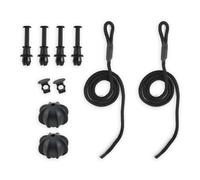 2 PCS Car Parcel Shelf String, Interior Rear Trunk Parcel Shelf Strap Cords, Durable and Flexible, Universal Design, Car Accessories, with Ball Bracket, and 4 Hooks