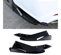 2 Pcs Car Rear Bumper Lip Spoiler for Audi RS 5 Sportback F5 2019-2022 2023 2024 2025 2026, Rear Corner Splitter Canard Diffuser Protector, Car Accessories,Black