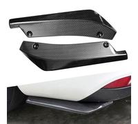 2 Pcs Car Rear Bumper Lip Spoiler for Audi RS 6 4B, C5 2002 2003 2004, Rear Corner Rear Llip Diffuser Spoiler Side Fin Scratch Protector Car Accessories,Carbon Fiber