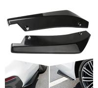 2 Pcs Car Rear Bumper Lip Spoiler for Ford Edge Expedition F-150,Rear Bumper Lip Side Corner Spoiler Kit Wrap Angle Spoiler Protector Accessories,A/Black