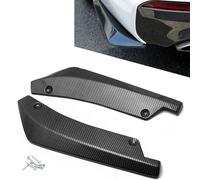 2 Pcs Car Rear Bumper Lip Spoiler for Renault Twingo 2007-2011 2012 2013 2014, Rear Corner Splitter Canard Diffuser Protector, Car Accessories,Carbon Fiber Black