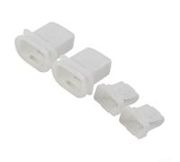 2 PCS Car Rear Seat Locking Clip Fastener Clips for Toyota, White Plastic Fender Retainer, 28mm x 15mm Body Size, Exterior Trim Repair Replacement Parts