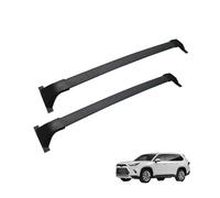 2 PCS Car Roof Rack Rail Cross Bars for Toyota Highlander 2024 Without Lock, Rail Mount Aluminium Bars, Lockable Heavy-Duty Crossbars for Luggage Box & Bikes