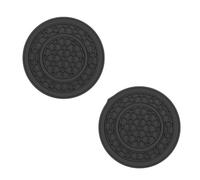 2 Pcs Car Round Coasters For Seat Ibiza V 2017-2021, Waterproof Coaster Cup Holders Mats Insert Cups Holder Women And Mens Travel Accessories,Black
