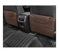 2 Pcs Car Seat Back Anti Kick Mat for Benz E class Cabriolet 2010-2012, Resistance Car Leather Kick Protector Pad Anti Scratch Shield,coffee