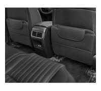 2 Pcs Car Seat Back Anti Kick Mat for Porsche Cayenne Coupe, Resistance Car Leather Kick Protector Pad Anti Scratch Shield,Black