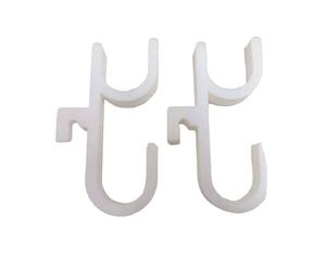 2 PCS Car Seat Back Double Hook,Car Umbrella Holder Clip Hook,Heavy-Duty Umbrella Holder & Bag Ho-ok for C-ar Boot, Stroller, Wheelchair, Truck, Boat - Universal C-ar Accessories Organizer,White