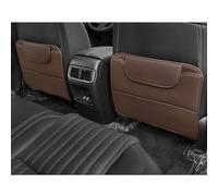 2 Pcs Car Seat Back Protector for BYD F6, Leather Storage Organizers Seat Back Anti Kick Pad Accessories,coffee