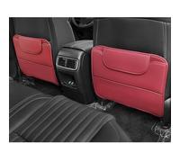 2 Pcs Car Seat Back Protector for Toyota Reiz 2007-2016, Leather Storage Organizers Seat Back Anti Kick Pad Accessories,Red