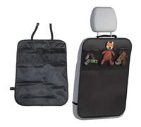 2 pcs Car seat back storage bag, compatible with Lexus IS IS250C IS300C, rear seat kick pad with mesh storage bag, protectyour car's seats