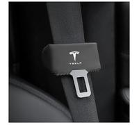 2 PCS Car Seat Belt Buckle Clip Protector, for Tesla Model Y 2021 Leather Interior Case Scratch Cover Button Accessories Car,A