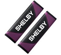2 Pcs Car Seat Belt Cover for Ford Shelby Carbon Fiber Soft Harness Pad Shoulder Strap Protector Soft Breathable Auto Interior Car Accessories Comfortable Driving