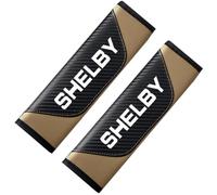 2 Pcs Car Seat Belt Cover for Ford Shelby Carbon Fiber Soft Harness Pad Shoulder Strap Protector Soft Breathable Auto Interior Car Accessories Comfortable Driving