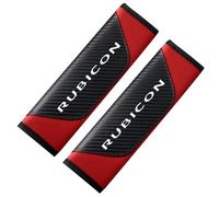 2 Pcs Car Seat Belt Cover for Jeep RUBICON Carbon Fiber Soft Harness Pad Shoulder Strap Protector Soft Breathable Auto Interior Car Accessories Comfortable Driving