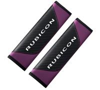 2 Pcs Car Seat Belt Cover for Jeep RUBICON Carbon Fiber Soft Harness Pad Shoulder Strap Protector Soft Breathable Auto Interior Car Accessories Comfortable Driving