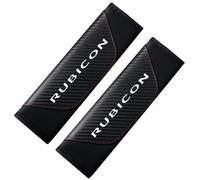2 Pcs Car Seat Belt Cover for Jeep RUBICON Carbon Fiber Soft Harness Pad Shoulder Strap Protector Soft Breathable Auto Interior Car Accessories Comfortable Driving