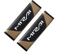 2 Pcs Car Seat Belt Cover for Toyota Mirai Soft Harness Pad Shoulder Strap Protector Soft Breathable Auto Interior Car Accessories Comfortable Driving