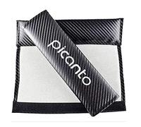 2 Pcs Car Seat Belt Covers Shoulder Pad Set, for KIA Picanto Carbon Fibre Protection Breathable Warm Cushion Auto Styling Protector Interior Accessories