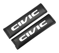 2 Pcs Car Seat Belt Pads for Honda Civic Carbon Fiber Covers Shoulder Pads Soft Comfortable Interior Accessories