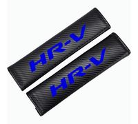2 Pcs Car Seat Belt Pads for Honda HR-V HRV HR V Carbon Fiber Covers Shoulder Pads Soft Comfortable Interior Accessories (Blue)