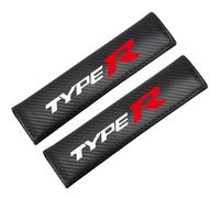 2 Pcs Car Seat Belt Pads for Honda Type R Carbon Fiber Covers Shoulder Pads Soft Comfortable Interior Accessories