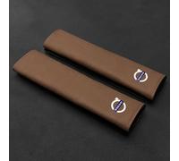 2 PCS Car Seat Belt Pads for Volvo S60 S90 XC60 XC40 C40 XC90, Seat Belt Covers Seatbelt Pad Shoulder Strap Cover Protectors Accessories,normal-Brown