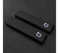 2 PCS Car Seat Belt Pads for Volvo S60 S90 XC60 XC40 C40 XC90, Seat Belt Covers Seatbelt Pad Shoulder Strap Cover Protectors Accessories,normal-Schwarz