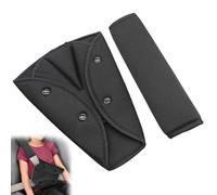 2 Pcs Car Seat Belt Pads Set, Universal Children Baby Car Safety Cover Kids Seatbelt Adjuster, Harness Strap Adjuster Pads Seatbelt Clip, Car Safety Strap Protection for Children Adults Seniors