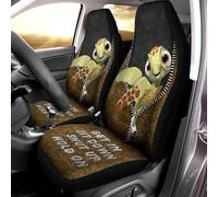 2 Pcs Car Seat Cover Absorbent Sweat Car Seat Protector Machine Washable Front Seats Cushion Cover Universal Fit Truck Suv Car Sea Turtle Get In Sit Down Shut Up Hold On