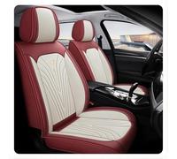 2 pcs Car seat covers, for Fiat Panda 3 Series (Type 169) 2003-2024 2025 Headrest Covers Machine Washable Elasticated Hems Side Airbag Compatible Front Seat,B Red