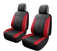 2 Pcs Car Seat Covers for Ford Mustang Coupe Cabriolet/Mustang GT/Mustang Mach-E, Durable And Easy Wipe Clean Waterproof Material Easy To Install Universal Front Car Seat Covers,4 Red