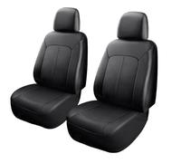 2 Pcs Car Seat Covers for Nissan Micra/Leaf/X-Trail, Durable And Easy Wipe Clean Waterproof Material Easy To Install Universal Front Car Seat Covers,1 Black