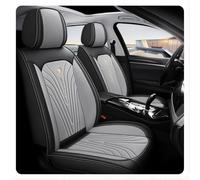 2 pcs Car seat covers, for VW T5 T5.1 T6 T6.1 Headrest Covers Machine Washable Elasticated Hems Side Airbag Compatible Front Seat,D Grey