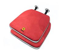 2 Pcs Car Seat Cushion For Ferrari California 458 488 F12 FF GTC4 Leather Seat Pad Auto Front Seats Seat Pad Cool Breathable Chair Support Cushion Accessories,Red