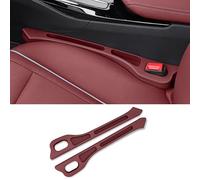 2 Pcs Car Seat Gap Filler for Audi A1 A3 A4 A5 A6 A7 A8 E-tron GT Side Seat Gap Plug Strip Stop Things from Dropping black(Red)