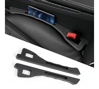 2 Pcs Car Seat Gap Filler for Hyundai i10 i20 i30 i40 ix20 ix25 ix35 ix55, Car Seat Gap Plug Leak Proof Plugging Strips Fill The Gap Between Seat and Console Stop Things Dropping,A Black