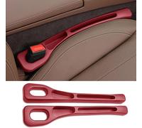2 Pcs Car Seat Gap Filler for Jeep Renegade 2014-2023 2024 2025 2026, Auto Crevice Leak Proof Plugging Strips, Drop Blocker Keys Phone Storage Box Accessories,Red