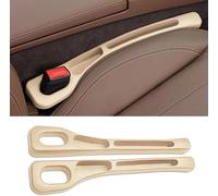2 Pcs Car Seat Gap Filler for Nissan Armada Altima Dualis Juke Frontier 2000-2025, Auto Crevice Leak Proof Plugging Strips, Drop Blocker Keys Phone Storage Box Accessories,Beige