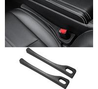 2 Pcs Car Seat Gap Filler for Suzuki Samurai Jimny Ignis SX4 Vitara Side Seat Gap Plug Strip Stop Things from Dropping Beige(Black)