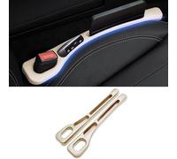 2 PCS Car Seat Gap Filler for Volvo V90, Car Gap Filler Car Seat Side Gap Filler Seat Gap Filler Car Seat Gap Filler Organiser,Be-ige