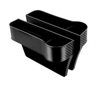 2 Pcs Car Seat Gaps Organiser Box for Hyundai I10 2014-2021, Centre Console Gap Filler, Multifunctional Seat Gap Storage Box with Cup Holder,Black