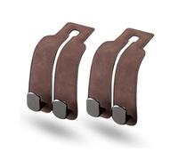 2 PCS Car Seat Hooks, for Smart Fortwo Forfour 453 451 450 2000-2023 2024 Car Seat Organizer Hooks,Car Hanger Storage,Auto Seat Hook Hangers,C/Brown