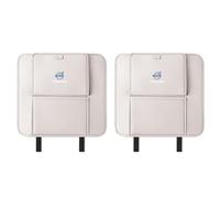 2 Pcs Car Seat Kick Mats Back Seat Protector for Volvo XC40 XC60 XC90 V40 V60 V90 S40 S60 S80 S90 C30 C70, Leather Car Kick Mats Back Seat Protection Pad, Wear-resistant Car Seat Anti-Kick Pad