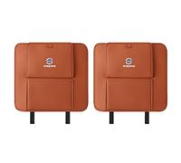 2 Pcs Car Seat Kick Mats Back Seat Protector for Volvo XC40 XC60 XC90 V40 V60 V90 S40 S60 S80 S90 C30 C70, Leather Car Kick Mats Back Seat Protection Pad, Wear-resistant Car Seat Anti-Kick Pad