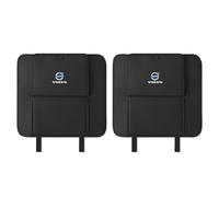 2 Pcs Car Seat Kick Mats Back Seat Protector for Volvo XC40 XC60 XC90 V40 V60 V90 S40 S60 S80 S90 C30 C70, Leather Car Kick Mats Back Seat Protection Pad, Wear-resistant Car Seat Anti-Kick Pad