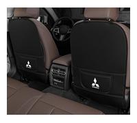 2 pcs Car Seat Kick Mats for Mitsubishi Lancer, Leather Auto Backrest Protector Pads, Auto Seat Protective Cushion with Pocket - Car Emblem Interior Accessories,D