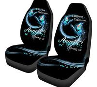 2 Pcs Car Seat Protector Absorbent Sweat Car Seat Cover Fashion Bucket Seats Covers Universal Fit Suv Car Mpv I Belive There Are Angels Among Us