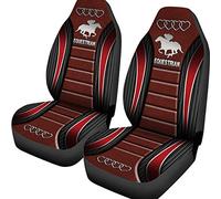 2 Pcs Car Seat Protector Dirty-Proof Bucket Seats Covers Breathable Car Seat Cover Universal Fit Car Mpv Truck Equestrian Ad Heart